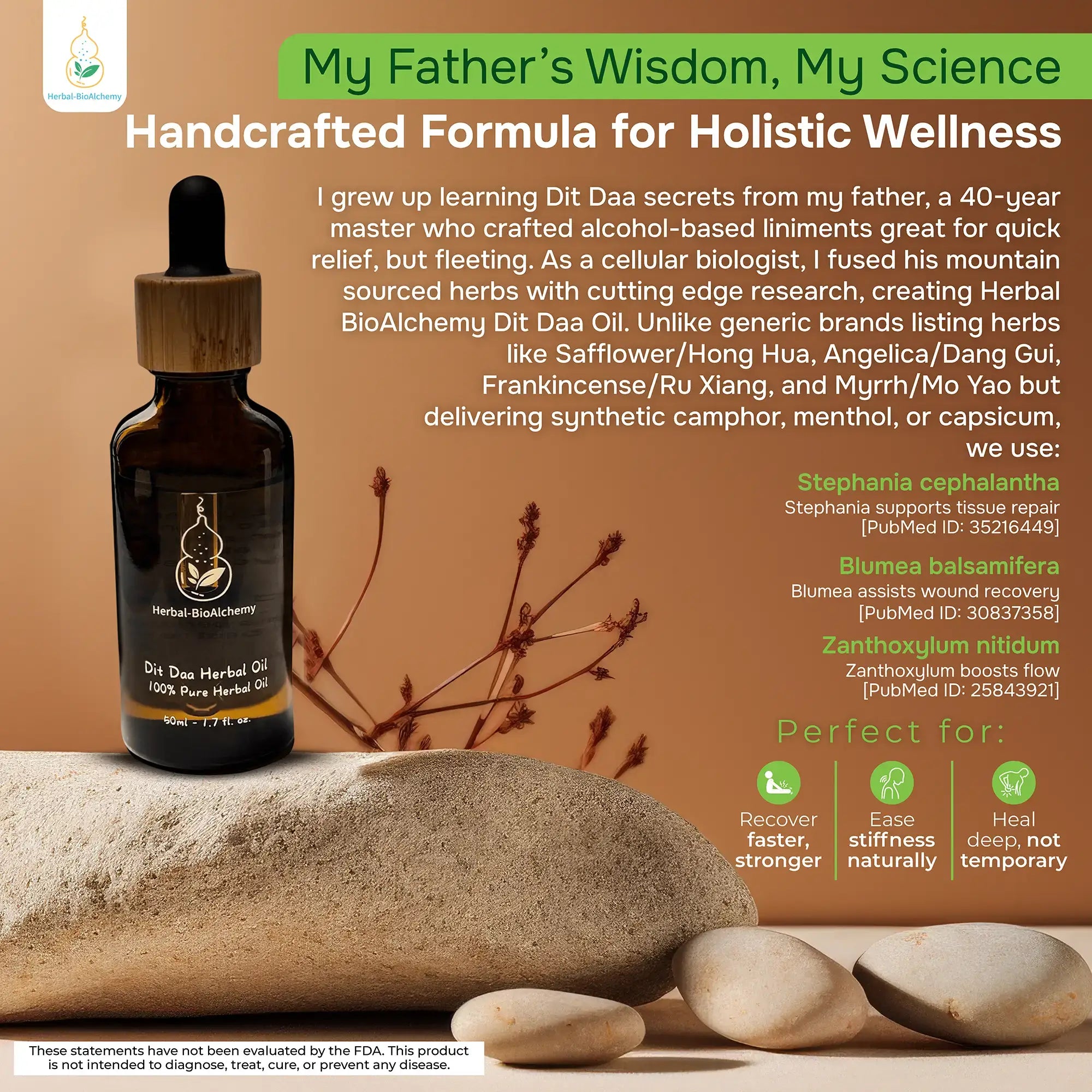 Dit Daa Herbal Oil Formula - Original